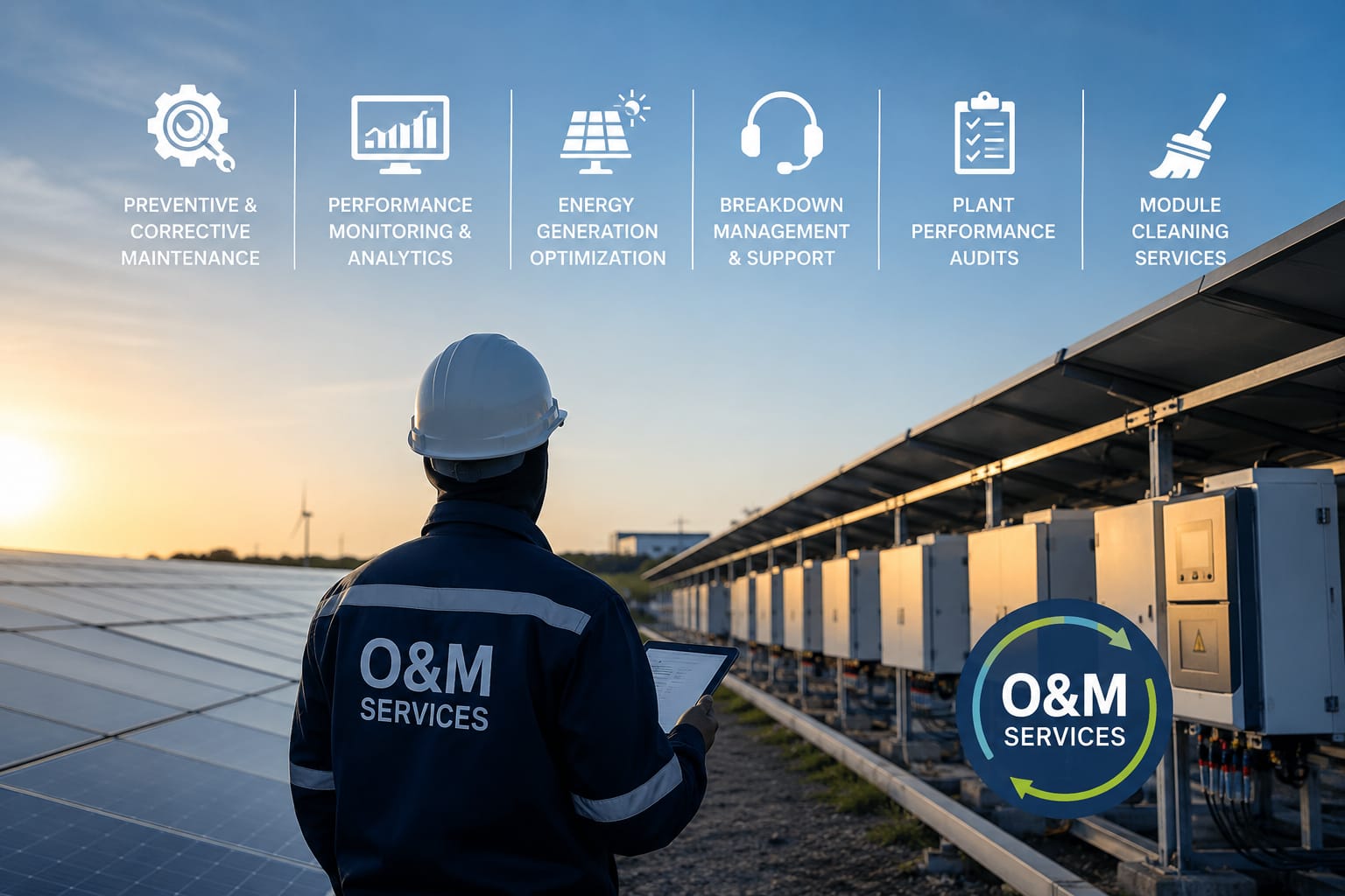 Solar plant operation and maintenance
