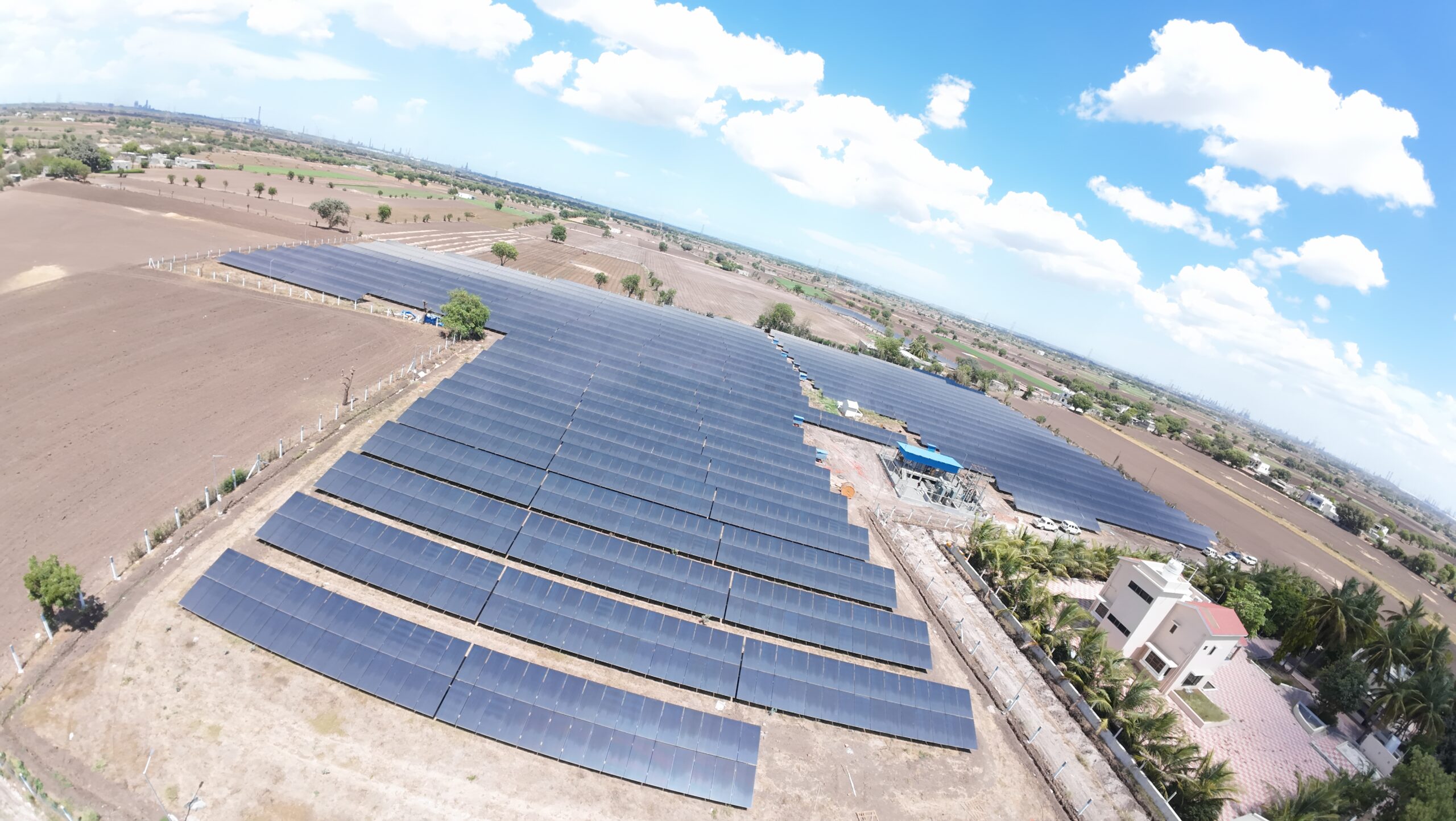 Utility-scale solar power project